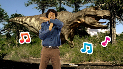 Watch and sing along with the Tyrannosaurus Rex rap - CBeebies