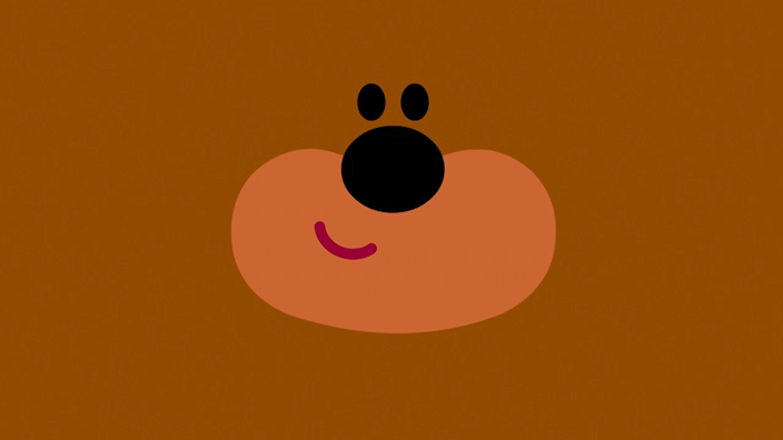 Duggee is whistling.